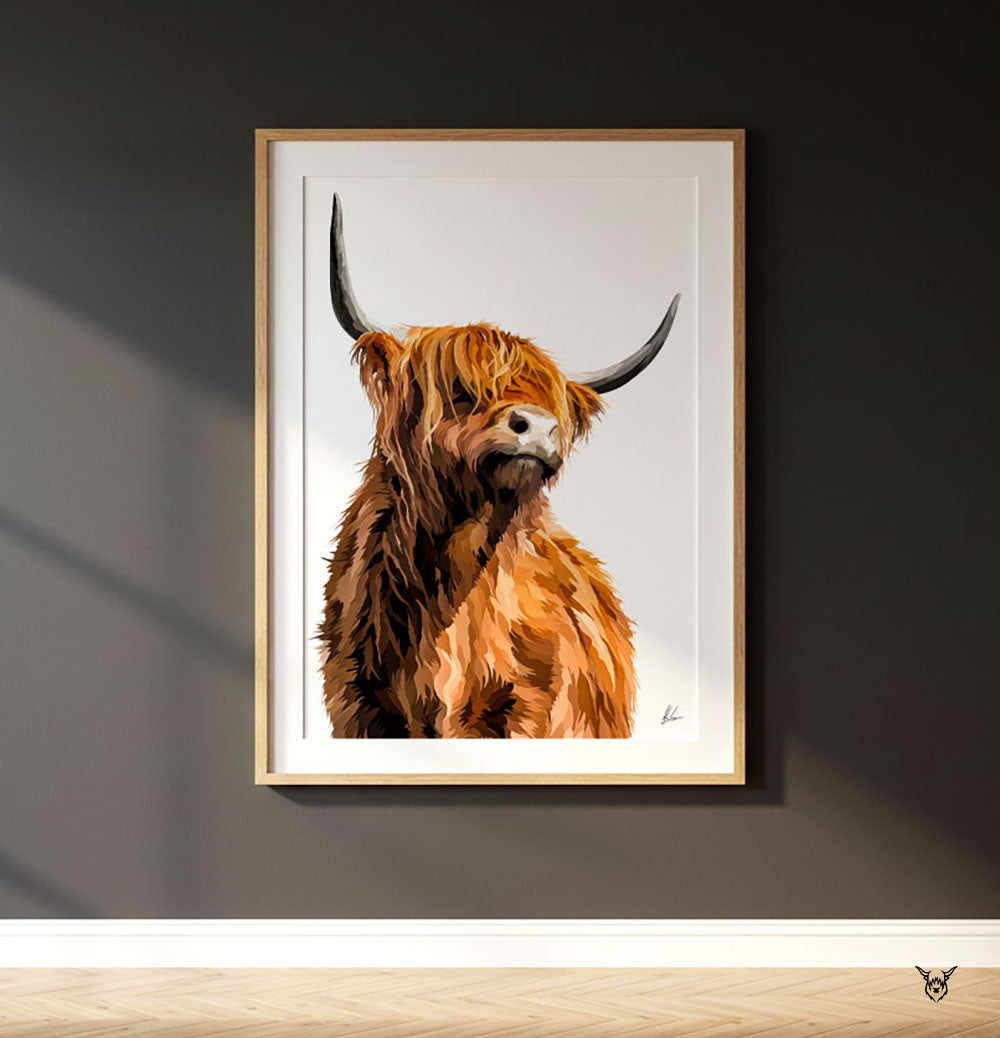 Highland Cow Portrait