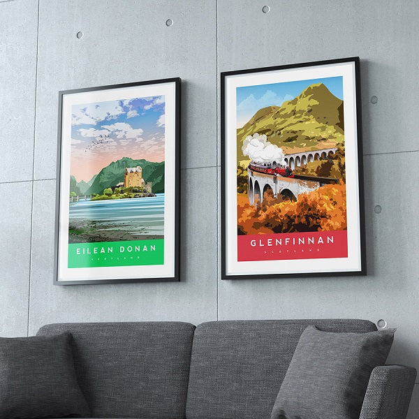 scottish highlands poster