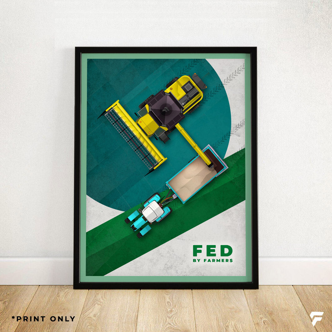 FED Print - Combine Harvester