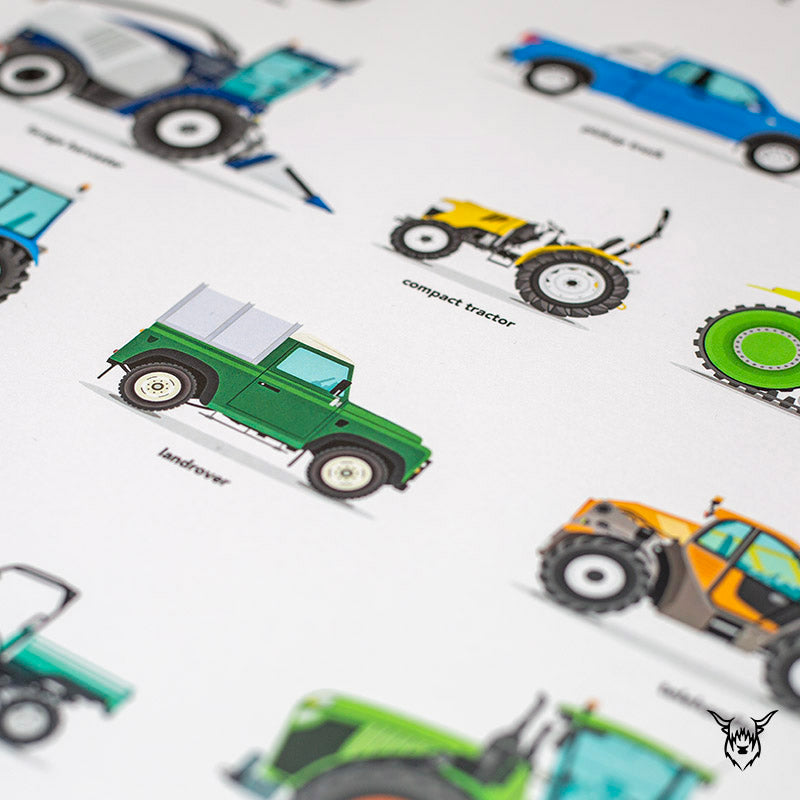 Farm Vehicles Print