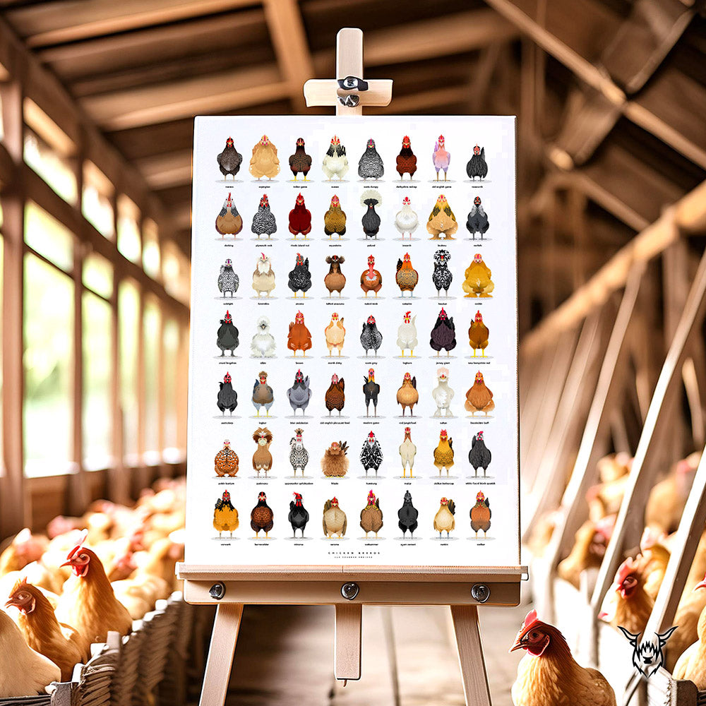 The Ultimate Chicken Breeds Poster