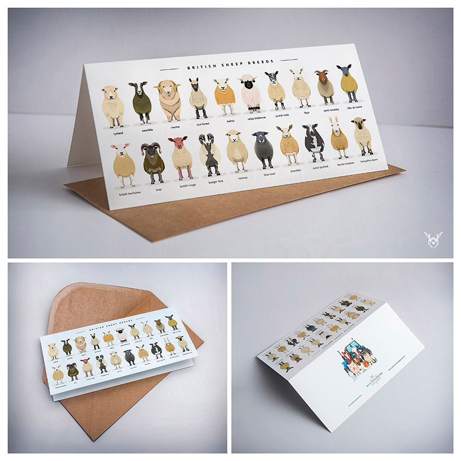 Farm Animal Greetings Cards Pack