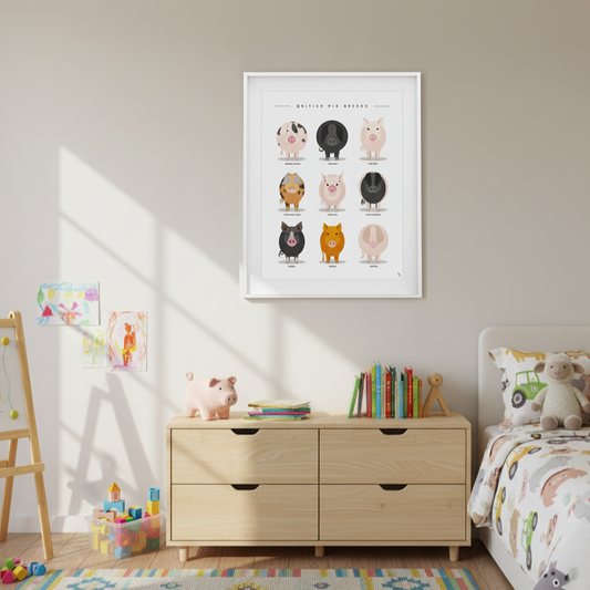Pig Breeds Print