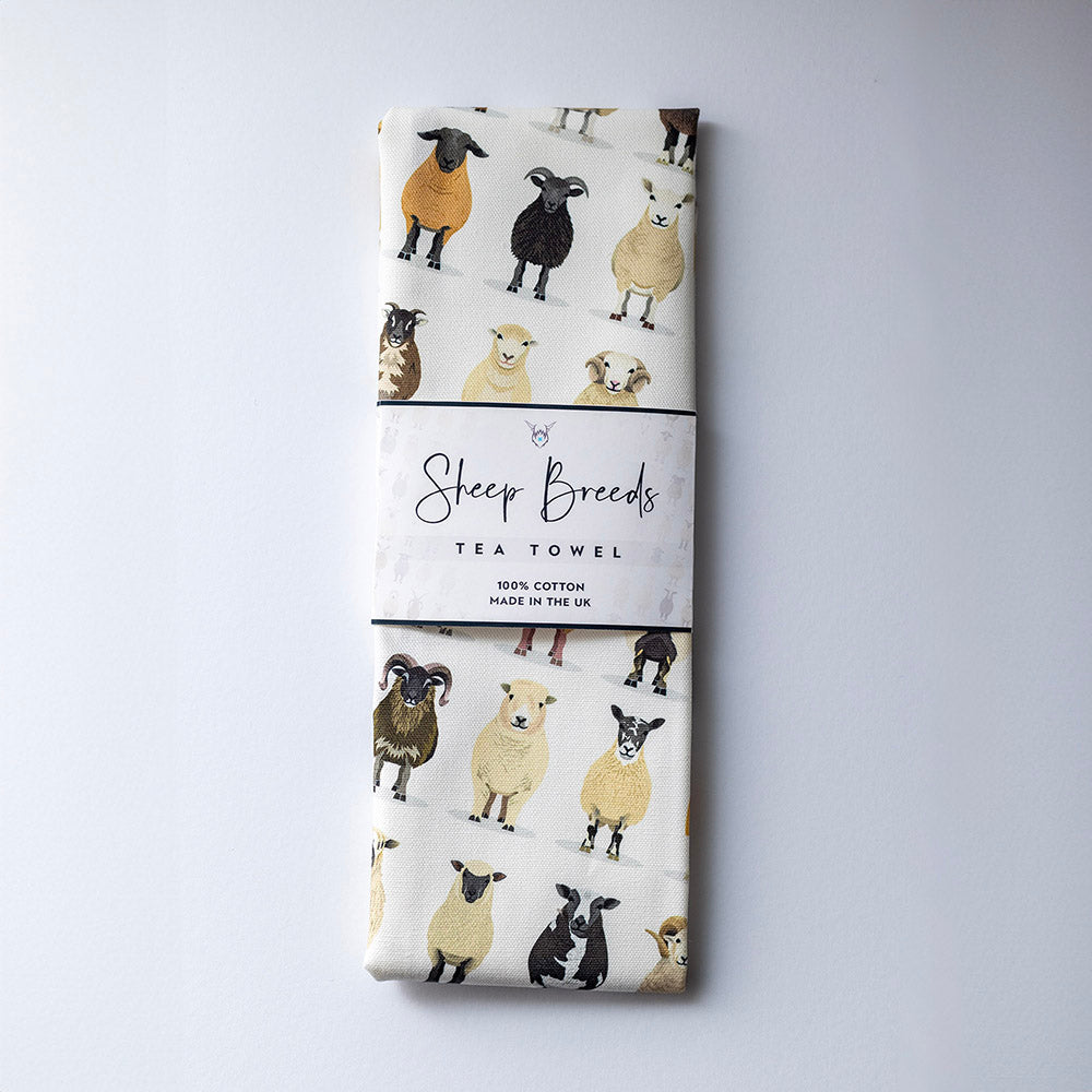 Ewe Tea Sheep Breeds Tea Towel – Als Couzens Artwork