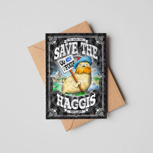 Haggis greeting card